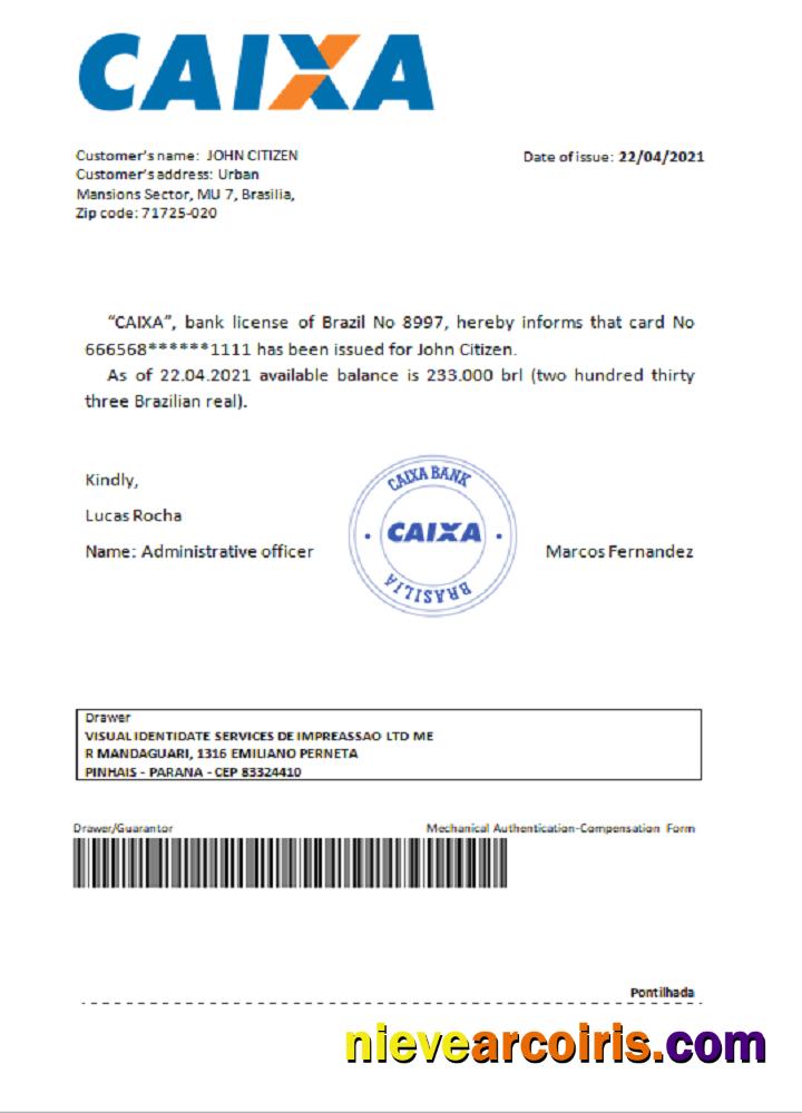 Brazil Caixabank reference