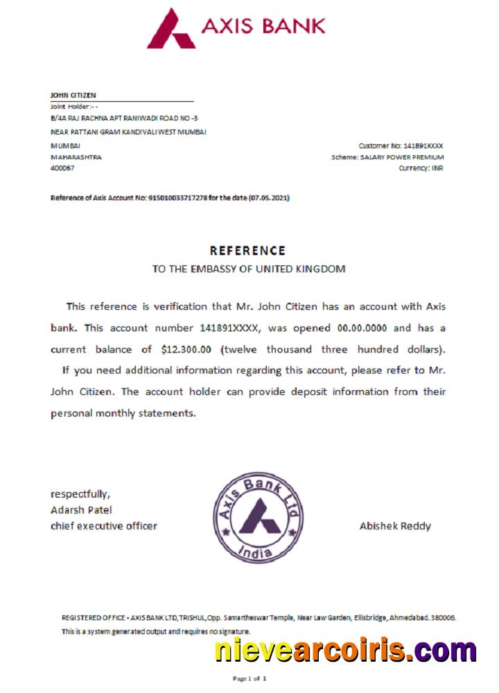 India Axis reference
