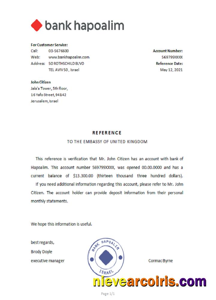 Israel Hapoalim reference