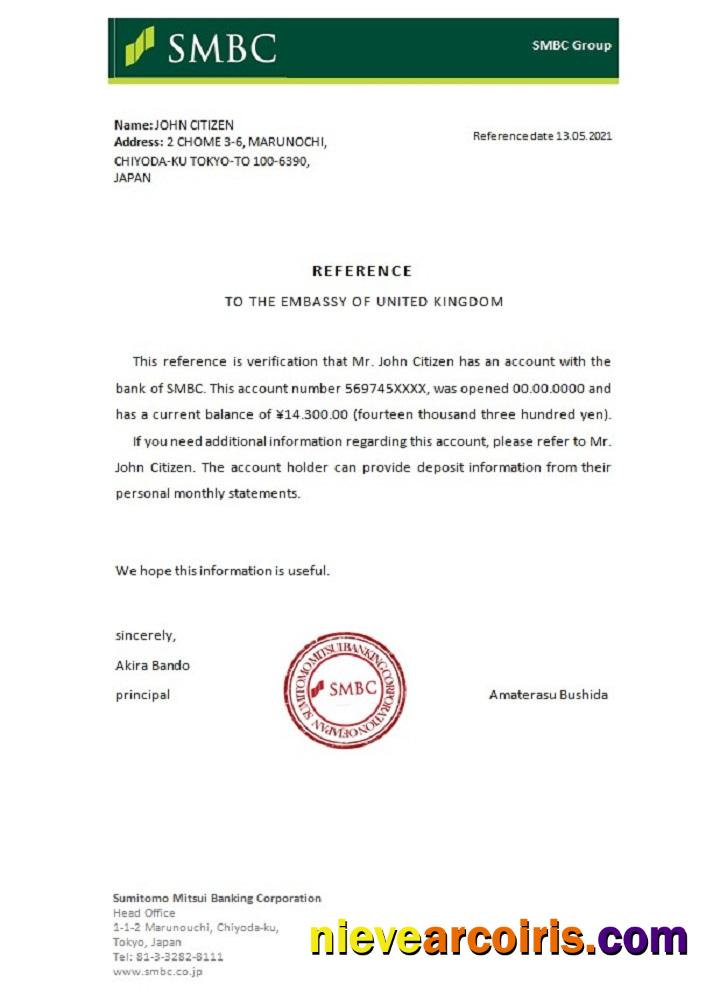 Japan SMBC reference