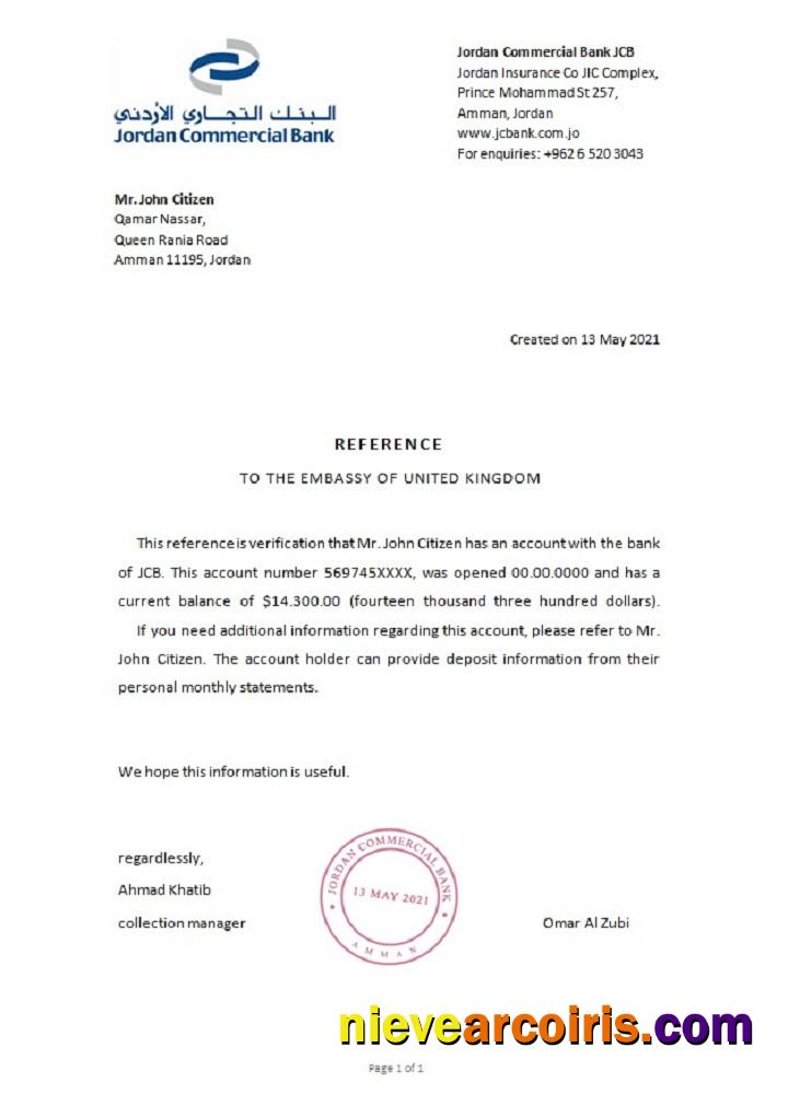 Jordan JCB reference