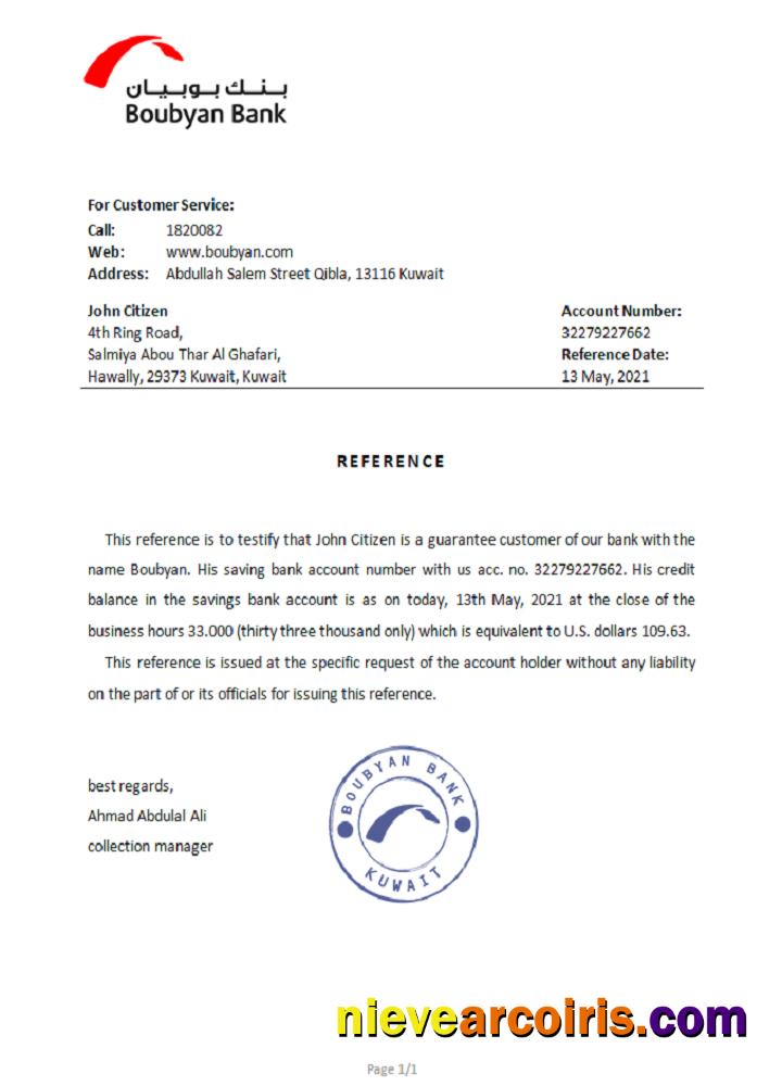 Kuwait Boubyan reference