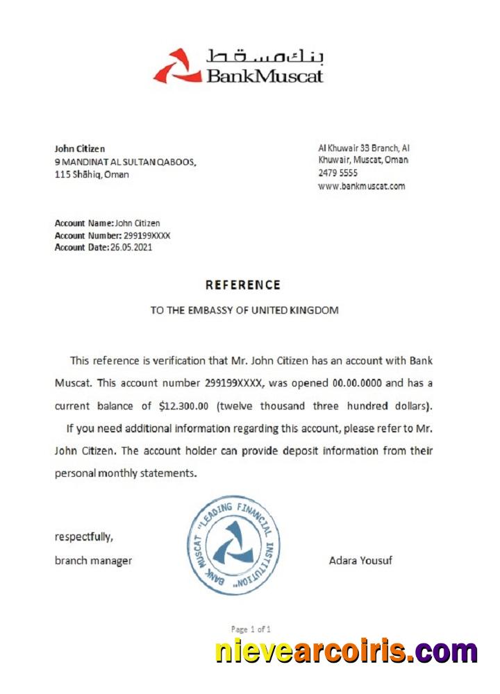 Oman Muscat reference