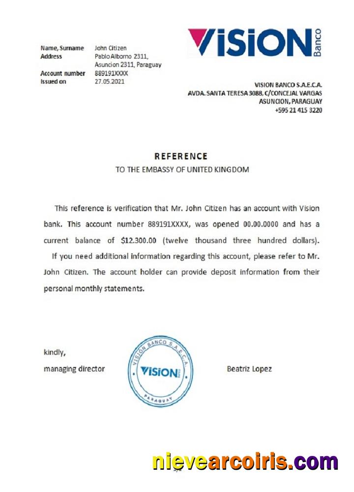 Paraguay Vision reference