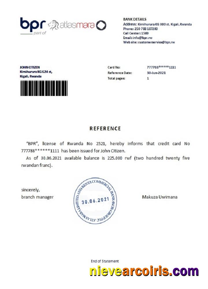 Rwanda BPR reference