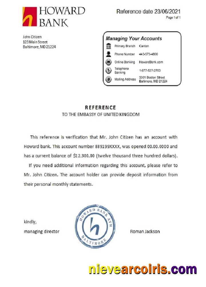 USA Howard reference