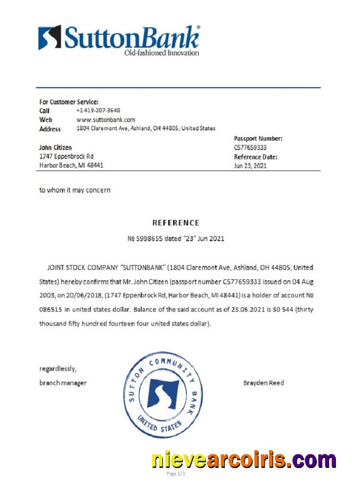 USA Sutton reference