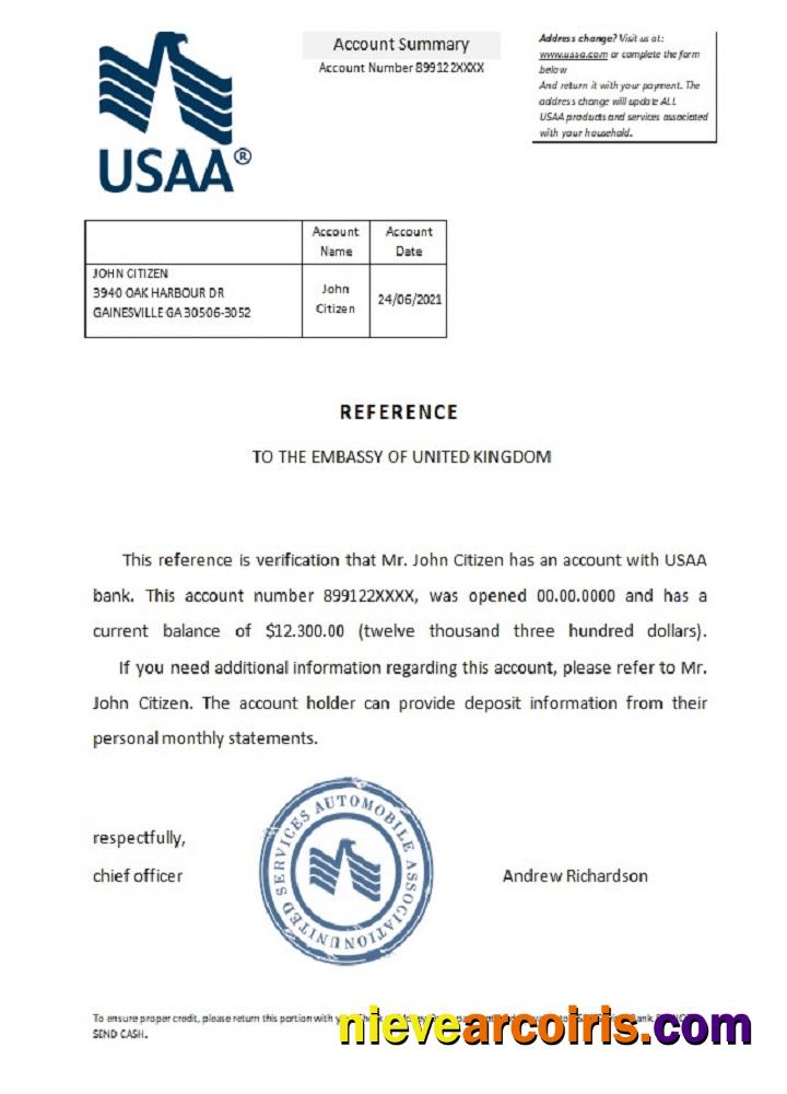 USA USAA reference