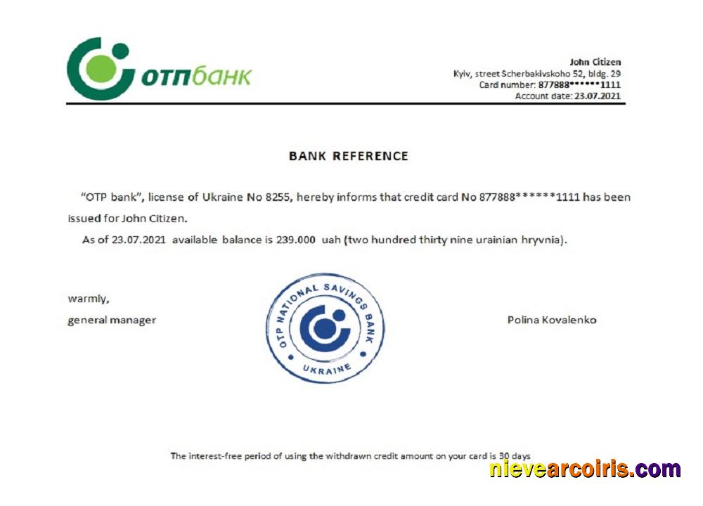 Ukraine OTP reference